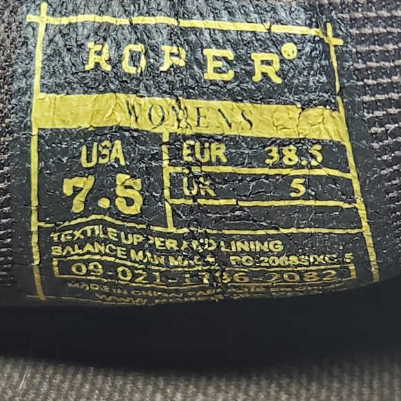 Roper Womens Woven Textile Slip On Flats Shoes Loafers Size 7.5 Southwestern - Picture 6 of 9